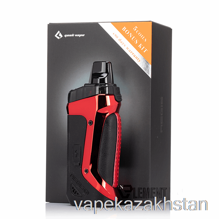 Vape Disposable Geek Vape AEGIS BOOST 40W Pod Mod Kit LE Bonus Kit - Red